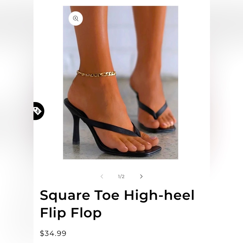 Black Sandal High-heel 🆕NWT